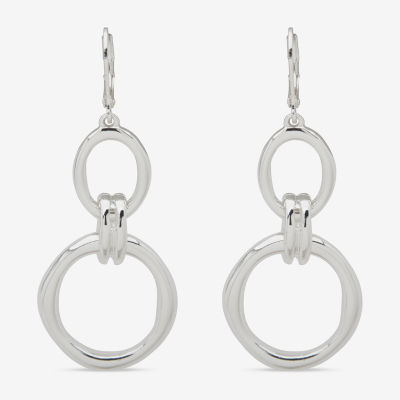 Worthington Silver Tone Drop Earrings