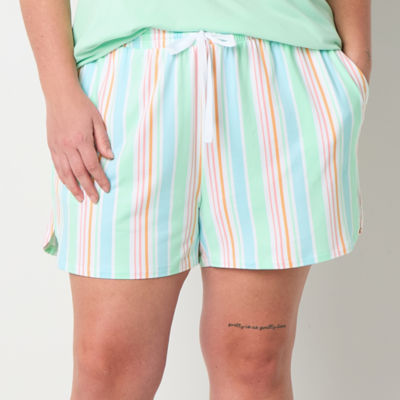 Sleep Chic Womens Plus Pajama Shorts