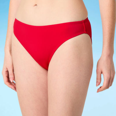 Decree Womens Lined Textured Neon Juniors Hipster Bikini Swimsuit Bottom