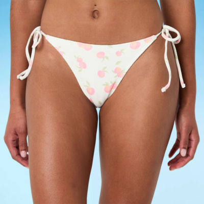 Forever 21 Womens Lined Dots Juniors Bikini Swimsuit Bottom