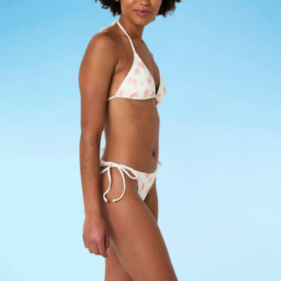 Forever 21 Womens Lined Dots Juniors Bikini Swimsuit Bottom