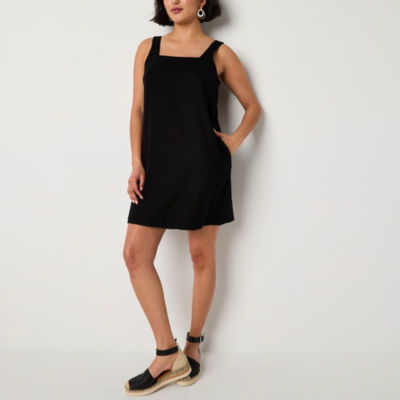 a.n.a Womens Sleeveless Floral A-Line Dress