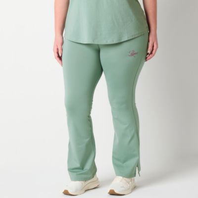 PUMA-Plus Womens Mid Rise Flare Active Pull-On Pant