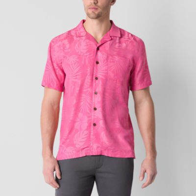 St. John's Bay Button-Down Mens Short Sleeve Camp Shirt