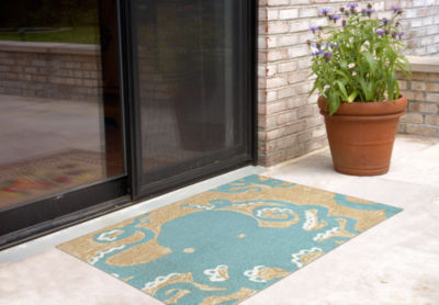 Liora Manne Frontporch Octopus Indoor/Outdoor Runner Rug