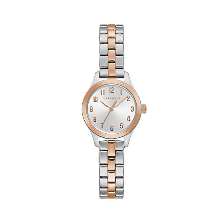 Caravelle Designed By Bulova Womens Rose Goldtone Stainless Steel Bracelet Watch 45l175, One Size -  25502830018