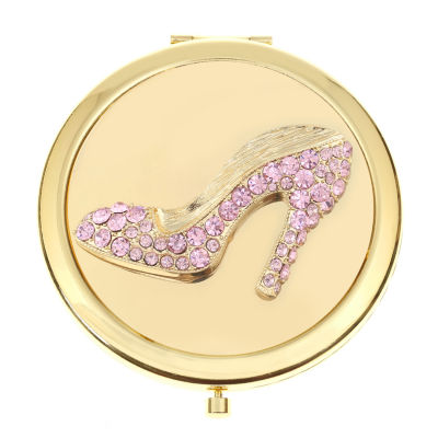 Jewelry Gold Tone Pink Heel Compact Mirror, Color Pink JCPenney