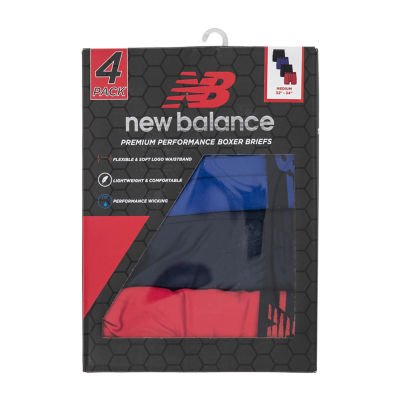 New Balance Mens 4 Pack Boxer Briefs Nb3017-4