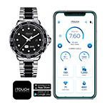 iTouch Connected for Men: Silver Case with Two Toned Metal Strap Hybrid Smartwatch (42mm) 50051S-51-G28