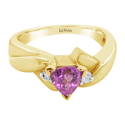 Le Vian Grand Sample Sale Le Vian Grand Sample Sale Womens 1/10 CT. T.W. Genuine Pink Sapphire 14K Gold Cocktail Ring