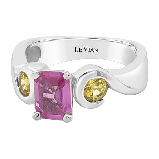 LIMITED QUANTITIES! Le Vian Grand Sample Sale™ Ring featuring Bubble Gum Pink Sapphire™ Yellow Sapphire set in 14K Two Tone Gold