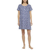 Adonna Womens Short Sleeve Scoop Neck Nightgown