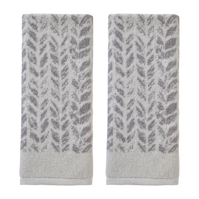 Saturday Knight Distressed Leaves 2-pc. Hand Towel
