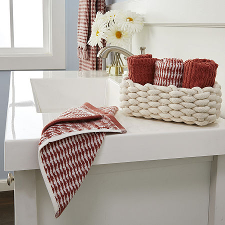 Saturday Knight Longborough 2-pc. Hand Towel, One Size, Red