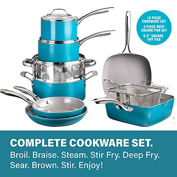 Gotham Steel Pro Hard Anodized 20 Piece Cookware and Bakeware Set
