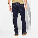 mutual weave Mens Stretch Fabric Tapered Leg Athletic Fit Jean