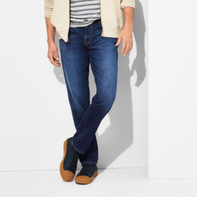 mutual weave Mens Stretch Fabric Tapered Leg Athletic Fit Jean