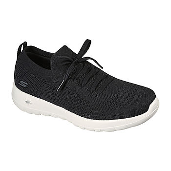 Skechers Womens Go Walk Joy Fresh View Shoes, Color: Black White - JCPenney