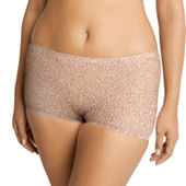 Maidenform Women's Classics Microfiber and Lace Boyshort Panty 40760, Pink  Heather Print, 7 at  Women's Clothing store