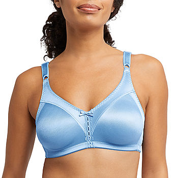 Bali Womens Bra 38C Blue DF0044 Double Support Back Smoothing Wireless NWT