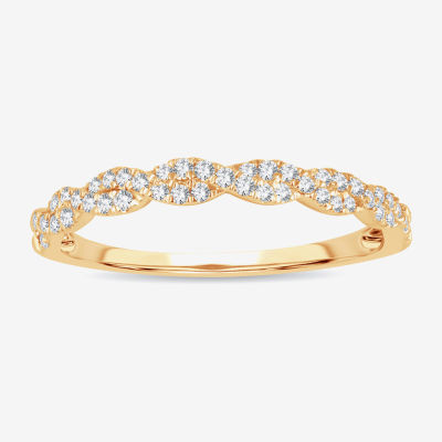 Signature By Modern Bride 1/5 CT.T.W. Natural Diamond 10K or 14K Gold Wedding Band