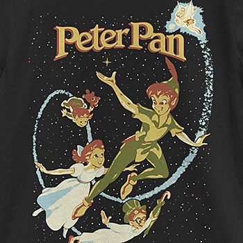 Little & Big Girls Crew Neck Peter Pan Tinker Bell Short Sleeve