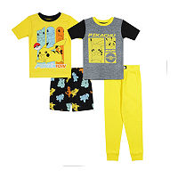 Little & Big Boys 4-pc. Pokemon Pajama Set, 4, Yellow