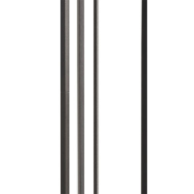 Martha Stewart Charlton Metal With Glass Shade Floor Lamp