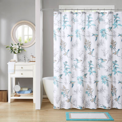 Madison Park Pierce Shower Curtain, Color Lt Blue JCPenney