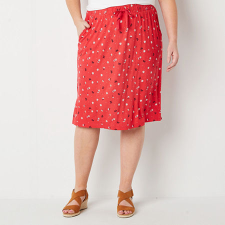  St. John's Bay Womens A-Line Skirt-Plus