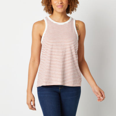 a.n.a Womens Round Neck Sleeveless Tank Top JCPenney