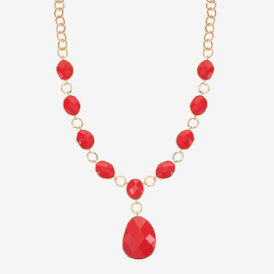 Liz Claiborne Womens Y Necklace