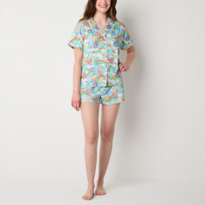 Womens Care Bears Juniors Short Sleeve 2-pc. Shorts Pajama Set