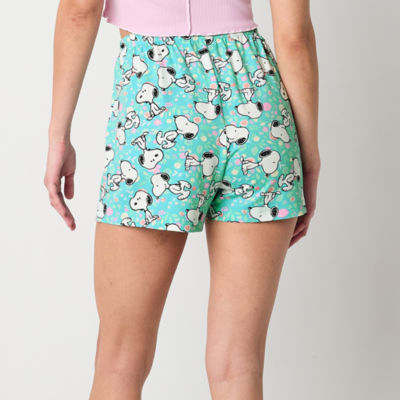 Snoopy Womens Juniors Pajama Shorts