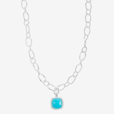 Monet Jewelry 17 Inch Link Pendant Necklace
