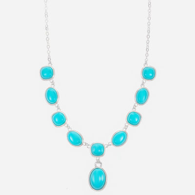 Monet Jewelry Womens Green 17 Inch Y Necklace