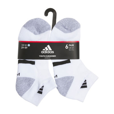 adidas Little & Big Boys 6 Pair Low Cut Socks