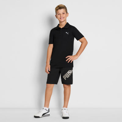 PUMA Big Boys Moisture Wicking Short Sleeve Polo Shirt