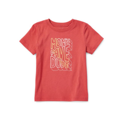 Okie Dokie Toddler & Little Boys Crew Neck Short Sleeve Graphic T-Shirt