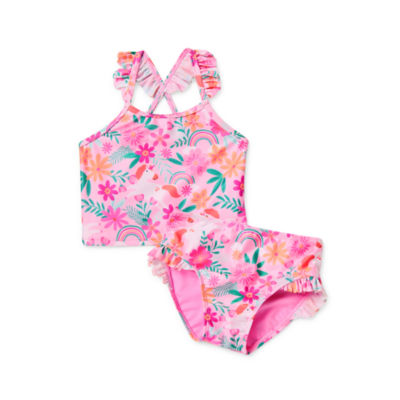 Okie Dokie Toddler & Little Girls Tankini Set