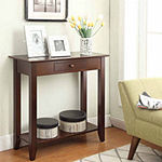 American Heritage 1 Drawer Hall Table with Shelf
