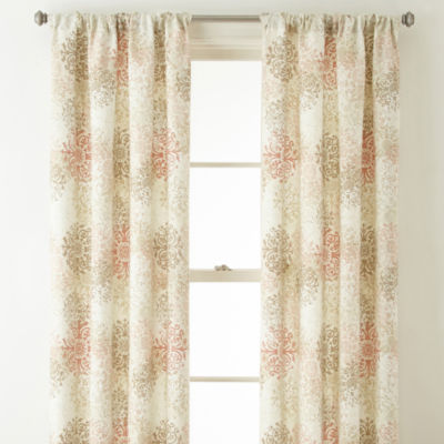 Home Expressions Deacon Light-Filtering Rod Pocket Set of 2 Curtain Panel