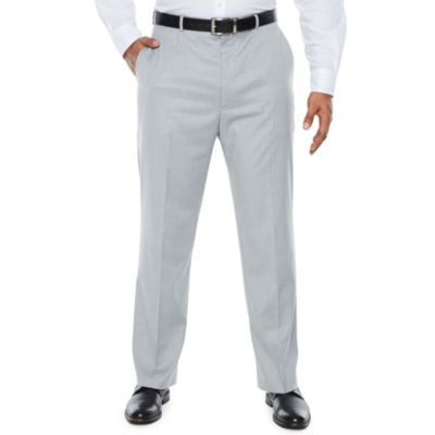 JF J.Ferrar Light Gray Suit Pants - Big & Tall