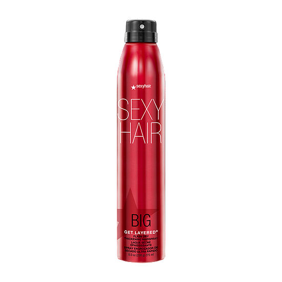 Sexy Hair Get Layered Flash Dry Thickening Medium Hold Hair Spray-10 oz.