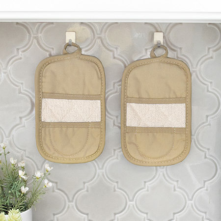 Ritz Mitz Graphite 4-pc. Pot Holders, One Size, Beige