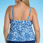 Mynah Plus Paisley Tankini Swimsuit Top, Bottoms and Cover-up