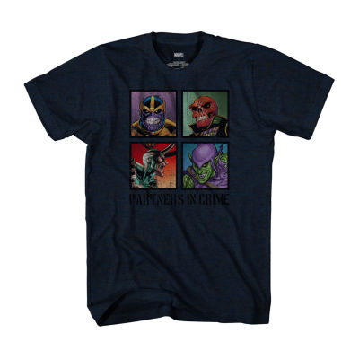 Big and Tall Mens Crew Neck Short Sleeve Regular Fit Marvel Graphic TShirt