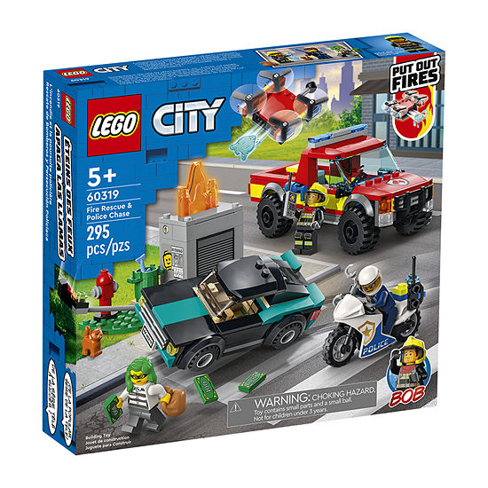LEGO City Fire Fire Rescue & Police Chase 60319 Building Set (295 Pieces)