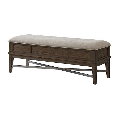 The Zion Bedroom Collection Bench, One Size, Brown