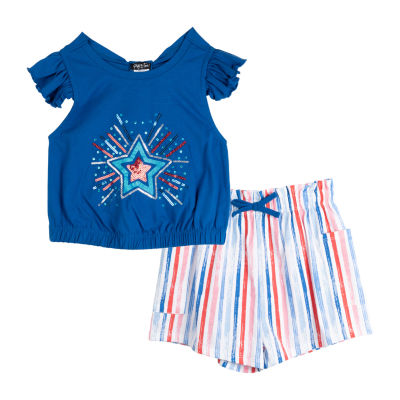 Rare Editions Toddler Girls 2-pc. Short Set